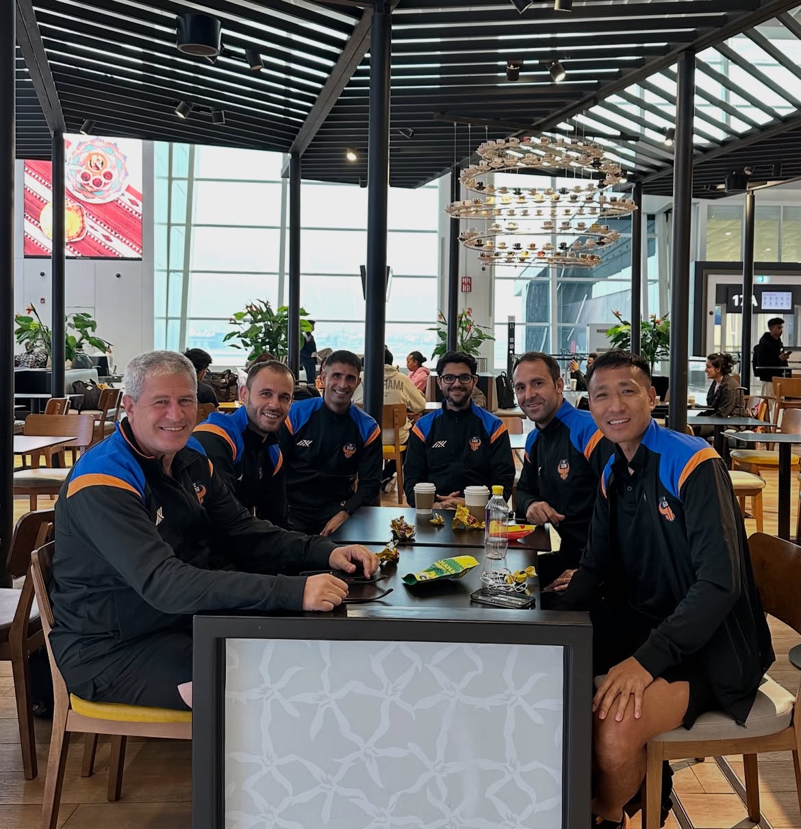 Gouramangi Singh travelling with FC Goa's technical staff ahead of a continental fixture