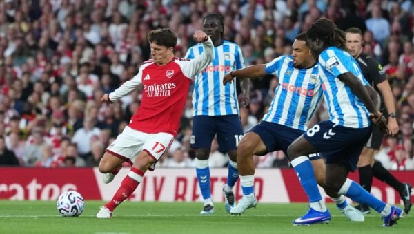 Christos Tzolis Stars as Defending Champions Arsenal Overpower Coventry 3-0