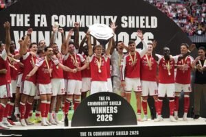 Arsenal Stun Manchester City 3-0 to Lift FA Community Shield in Cardiff