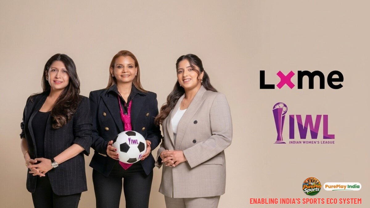 Lxme IWL 2 title sponsor: Lxme and Capri Sports leaders with the Lxme and Indian Women’s League logos