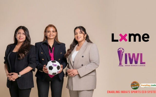 Lxme IWL 2 title sponsor: Lxme and Capri Sports leaders with the Lxme and Indian Women’s League logos