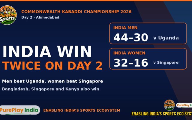 India men and women kabaddi teams win on Day 2 of the Commonwealth Kabaddi Championship 2026 in Ahmedabad